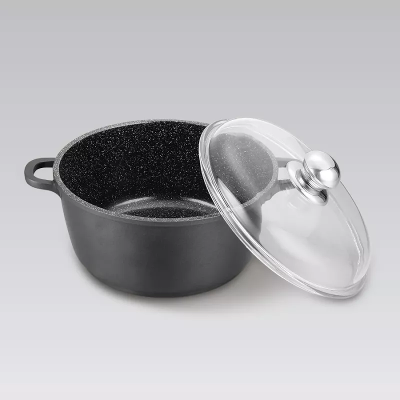 Maestro MR-4616C pan met deksel 16 cm 1 l zwart
