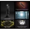 Handzaklamp Nitecore MT1A Pro — LED 50 lm, USB oplaadbaar, 1100 mAh, aluminium, waterdicht, schokbestendig, zwart