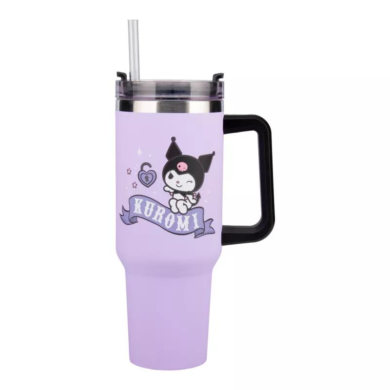 Paladone Hello Kitty Kuromi 900ml isoleerbeker met rietje