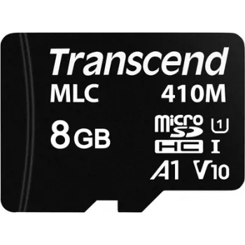 Transcend 410M flashgeheugenkaart 8 GB A1 Video Class V10 UHS-I U1 Class10 microSDHC UHS-I