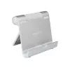 TERRATEC iTab S - houder voor mobiele telefoon / tablet - aluminium - zilver - tafelstandaard (219727)