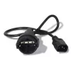 APC AP9880 stroomkabel zwart 0,6 m C14-koppeling CEE7/7