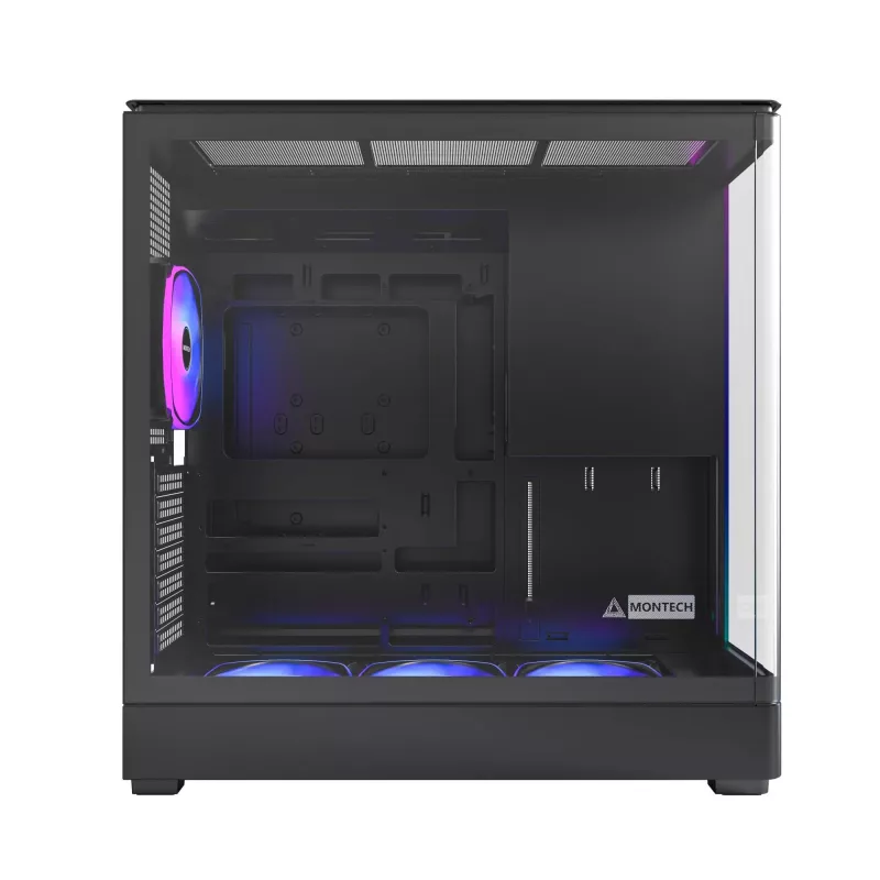 Pc-behuizing Montech KING 45 PRO zwart — micro ATX / Mini-ITX, midi tower