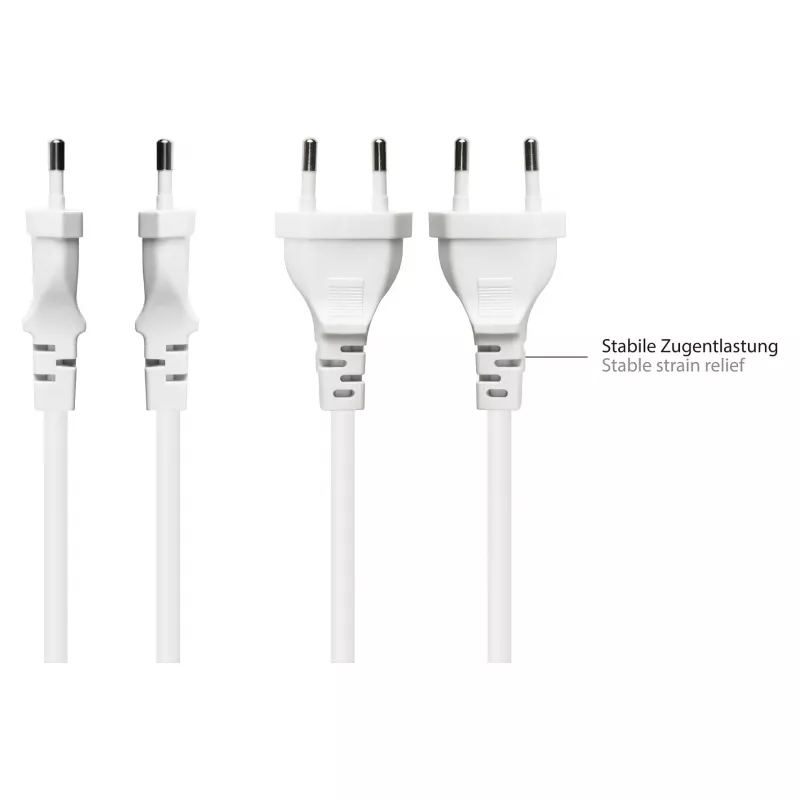 Good Connections Euro-verlengsnoer wit 0,2m