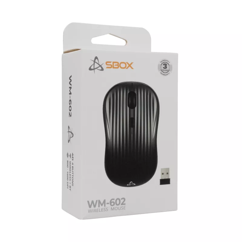 Muis SBOX WM-602 zwart draadloze interface