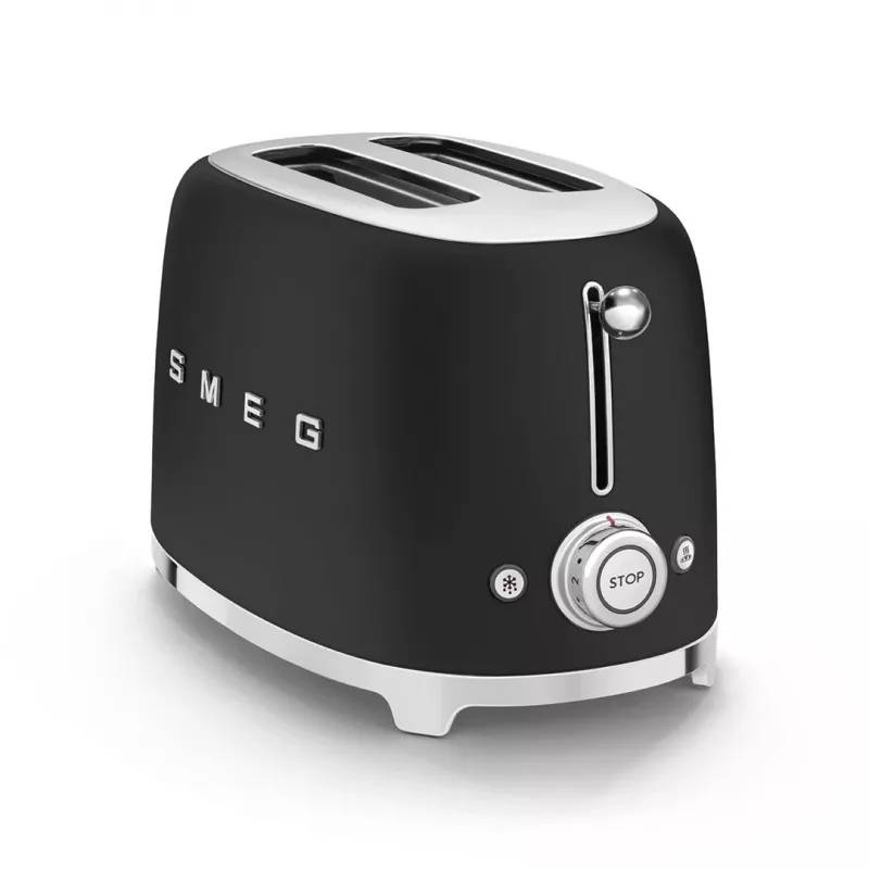 Toaster Smeg 50's Style TSF01BLMEU 2 sneetjes zwart roestvrijstaal