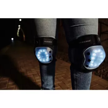 Knie- en elleboogbeschermers HUDORA 83011/00 maat M – duurzame lichtgewicht beschermuitrusting