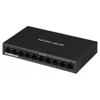 Switch Mercusys MS110P 10 poorten 10/100Mbps POE+ 8 poorten (versie 1.0)
