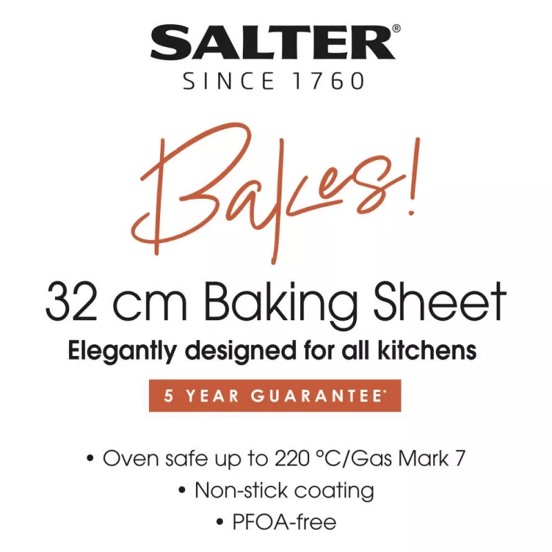 Bakplaat Salter BW12560EU7 32 cm antiaanbak koolstofstaal