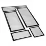 Stoffilter DEMCiflex 0677 voor CaseLabs Bullet BH7, zwart, 5-pack