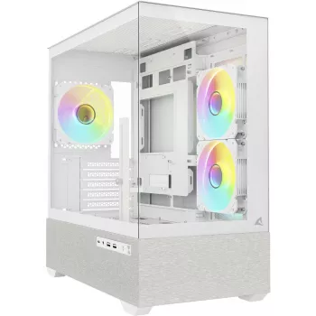 Sharkoon MK7 ARGB mATX behuizing 2xglas wit