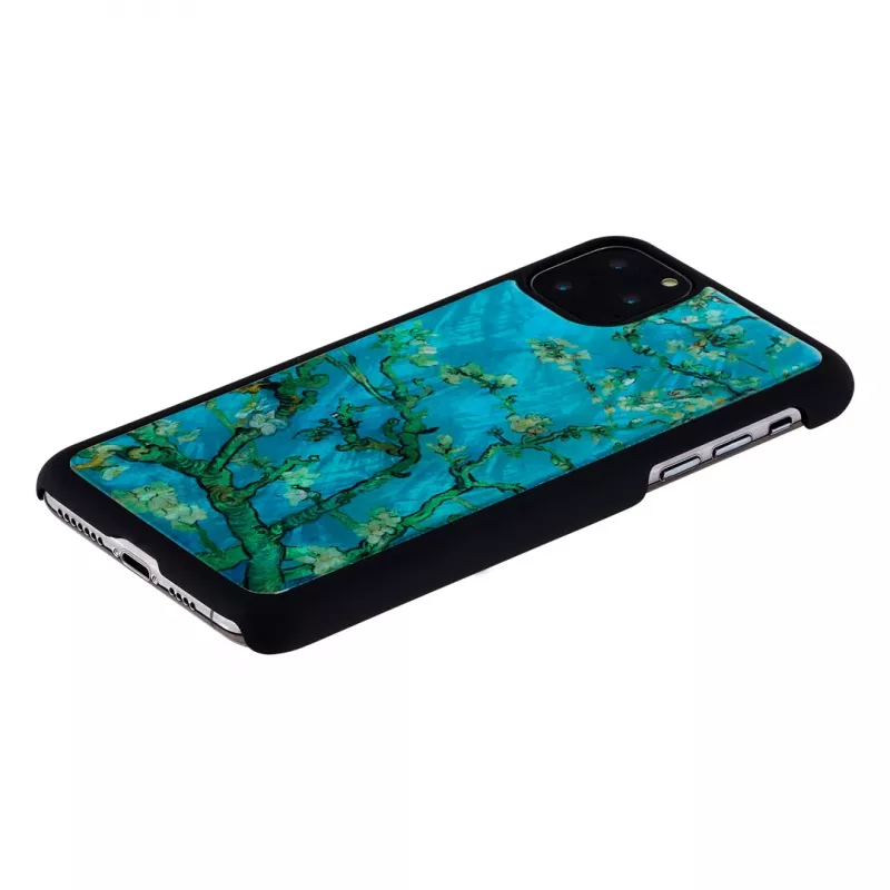 Beschermhoes iKins voor iPhone 11 Pro Max – Almond Blossom zwart