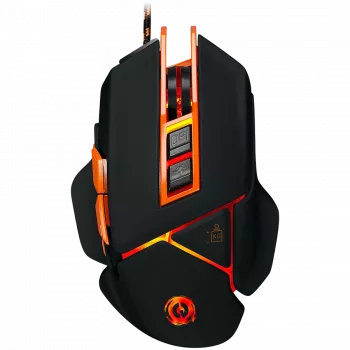CANYON muis Hazard GM-6 LED bedraad zwart oranje
