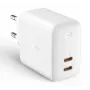 Wandlader Aukey PA-B4 2x USB wit GaN – compacte USB-voeding met twee USB-aansluitingen