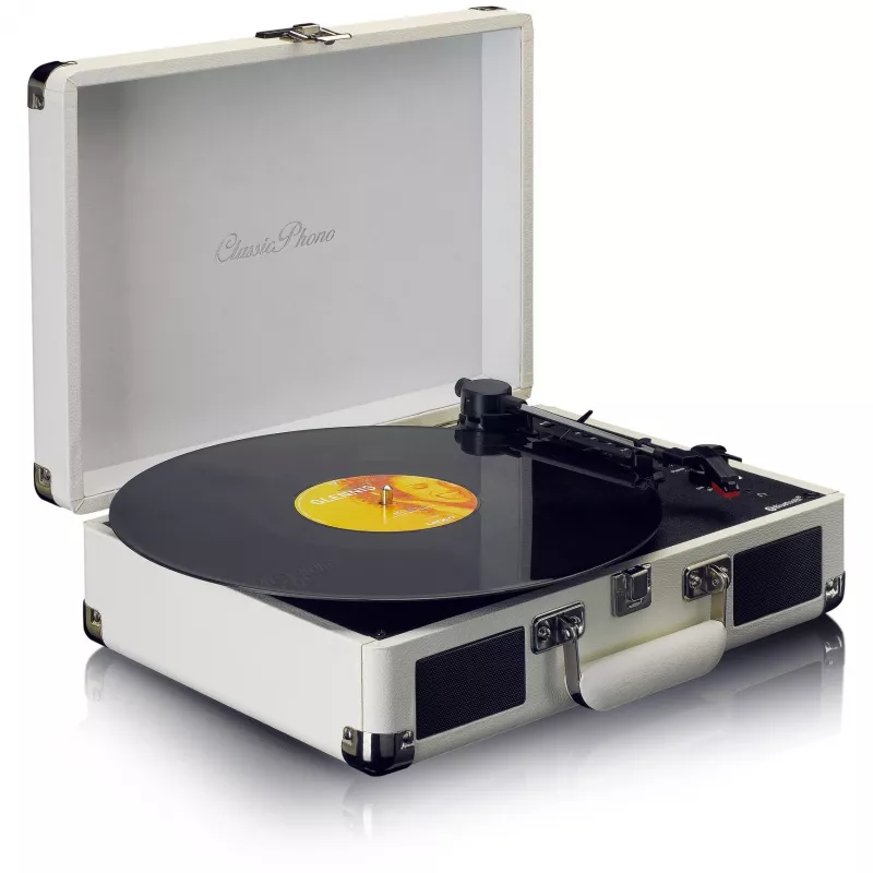 Lenco TT-115CR platenspeler met riemaandrijving, Bluetooth, USB-A, 3,5 mm koptelefoonaansluiting, 4 W RMS, crème