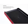 Kaarthouder-achtercover VixFox voor Samsung S9 — robijnrode beschermhoes met kaarthouder