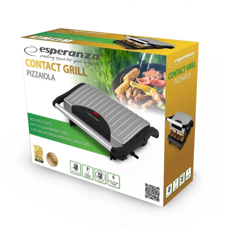 Esperanza Ekg005 elektrisch contactgrill Pizzaiola Ekg005