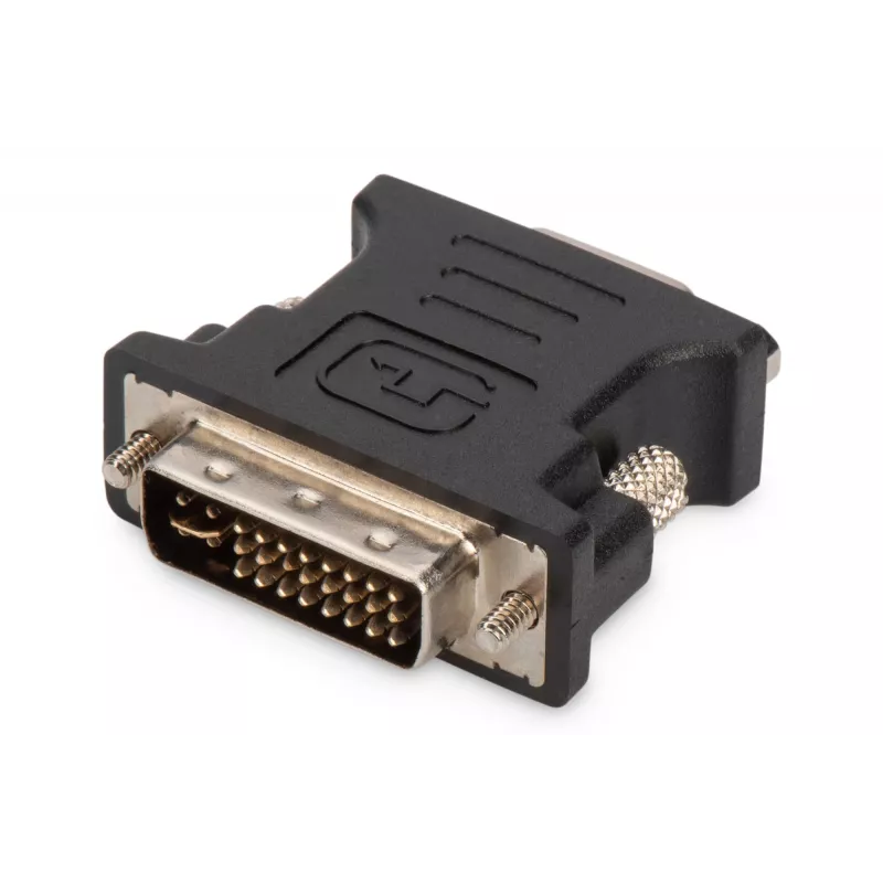 Assmann DVI-adapter. DVI(24+5) - HD15 M/F. DVI-I Dual-Link. bl (AK-320504-000-S)