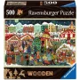 Puzzel Ravensburger Wooden Puzzle Christmas Market — 500 stukjes, houten puzzel