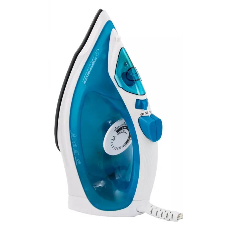 Esperanza EHI002 Slider stoomstrijkijzer, 2200 W, keramische zoolplaat, verticale stoom, wit/blauw