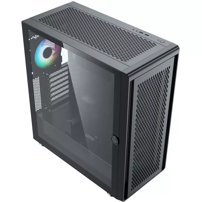 PC-behuizing Silentware Air 100 zwart — mid-tower ATX-compatibele behuizing, zwart