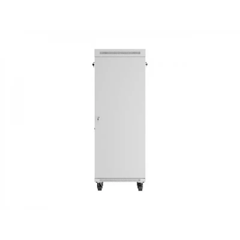 LANBERG 19 inch 32U staande serverrackkast 600×600 mm grijs met geperforeerde deuren en LCD (flat pack)