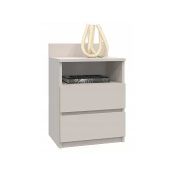 Nachtkastje Top e shop Malwa met 2 laden, 40×32×59 cm, kasjmier afwerking