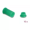 DeLOCK 60673 DL4-stofkap, siliconen, 2-delig, groen, 10 stuks