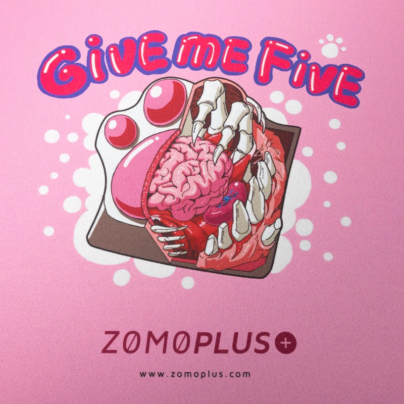 ZOMOPLUS Give Me Five gaming-muismat, 500x420mm - roze