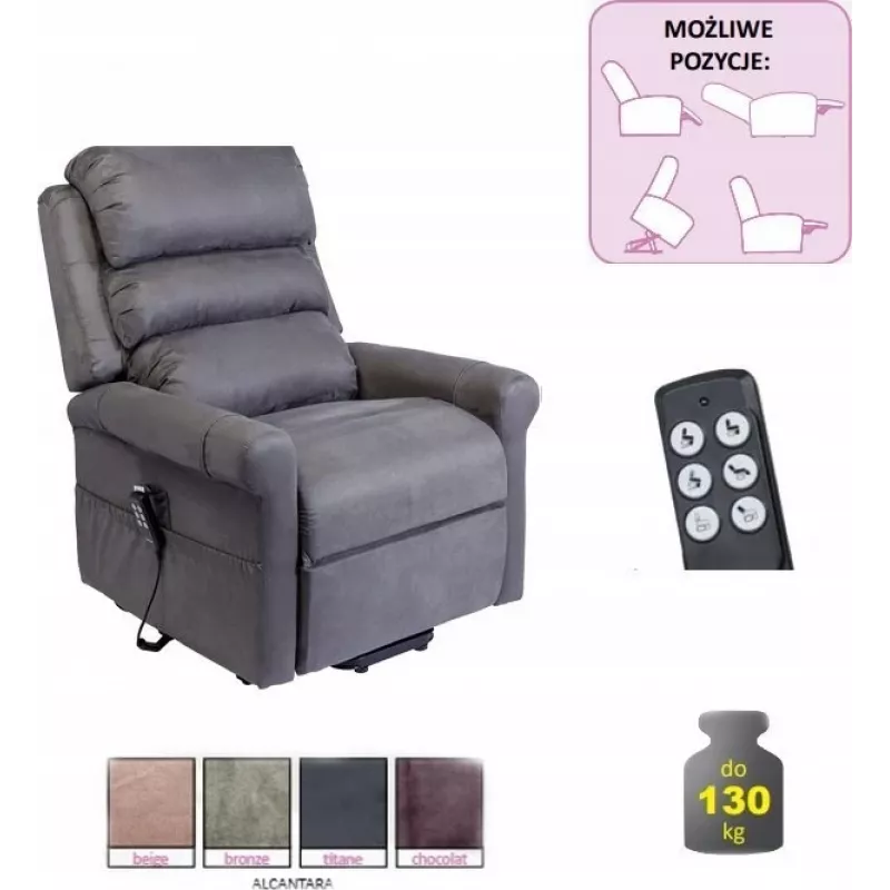 STYLEA II geriatrische stoel Kleur: Titanium
