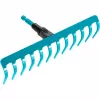 combisystem cultivator- en hark compleetaanbod (turkoois/hout, 30 cm, 9 cm)