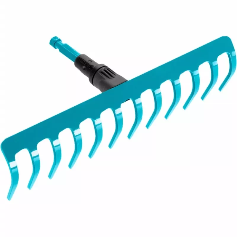 combisystem cultivator- en hark compleetaanbod (turkoois/hout, 30 cm, 9 cm)