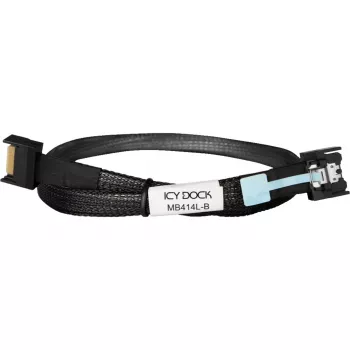 ICY DOCK MB414L-B MCIO 4i SFF-TA-1016 naar MCIO 4i SFF-TA-1016 kabel, 0,5 m