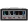 Multipoort-oplader Exsys EX-1107 260W, zwart, multipoort Power Delivery voor meerdere apparaten