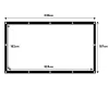 Projectiescherm MACLEAN MC-167 150 inch (330x187 cm) polyester, 4:3, vrijstaand/hangend