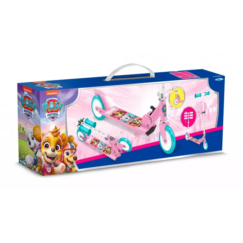 Pulio 2-wiel scooter Paw Patrol roze Stamp