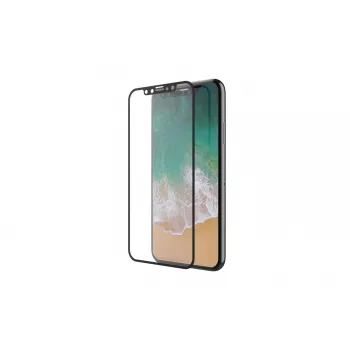 Displayschermfolie van gehard glas Devia voor iPhone XS / X 5,8 inch zwart