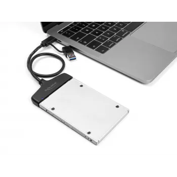 DeLOCK USB naar SATA-converter 6 Gb/s USB Type-C Type-A 0,3m