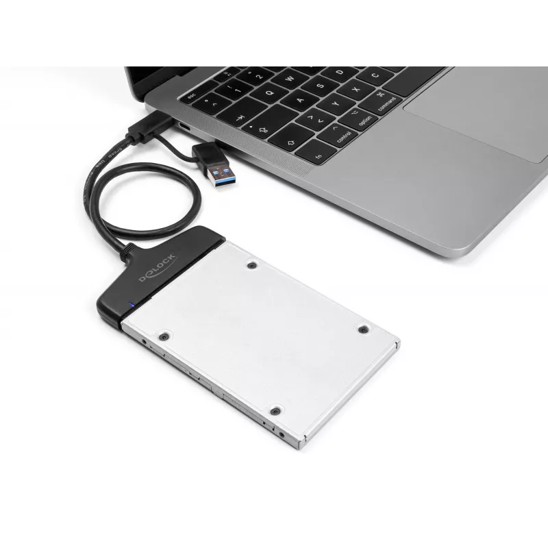 DeLOCK USB naar SATA-converter 6 Gb/s USB Type-C Type-A 0,3m
