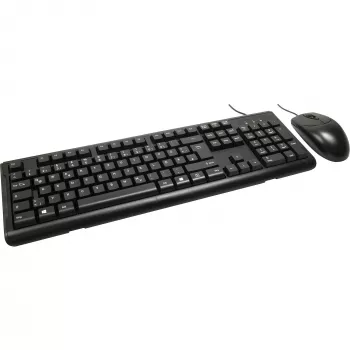 Inter-Tech AC KB-102DE desktop USB zwart 1000dpi 105 toetsen bedraad (88884138)