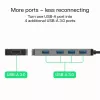 USB-hub Green Cell HUB-GC-A4A — 4-poorts USB-A 3.0-hub