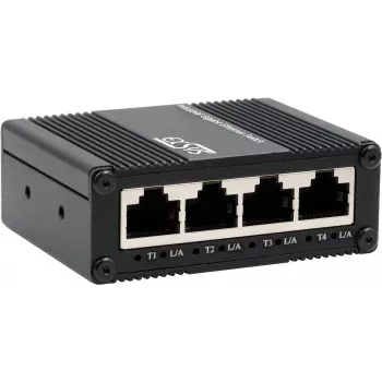 Industriële 5-poorts gigabit-switch Exsys EX-62021 met USB-C-voeding, unmanaged