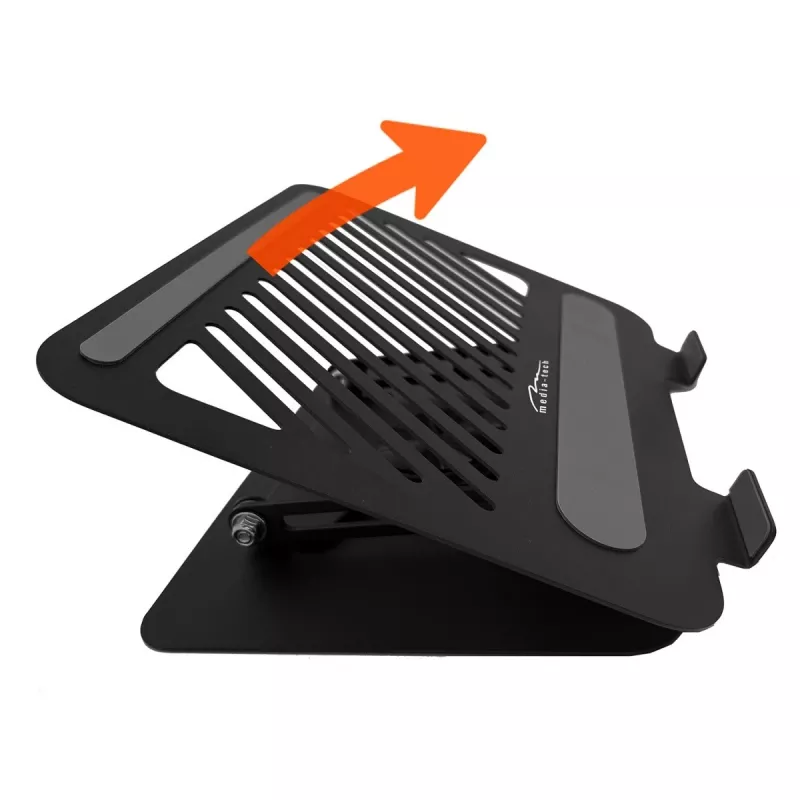 Laptopstandaard MEDIA-TECH MT2662 – in hoogte verstelbaar, opvouwbaar aluminium voor 10–17 inch laptops