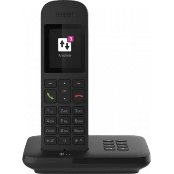 Telekom Sinus A12 - Analoge/DECT-telefoon - Handset - Handsfreefunctie - 100 vermeldingen - Zwart (40823660)