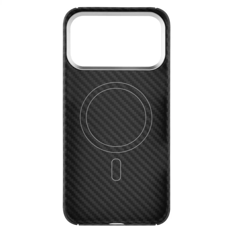Beschermhoes FIXED voor Apple iPhone 17 Pro Max — aramidevezels, zwart