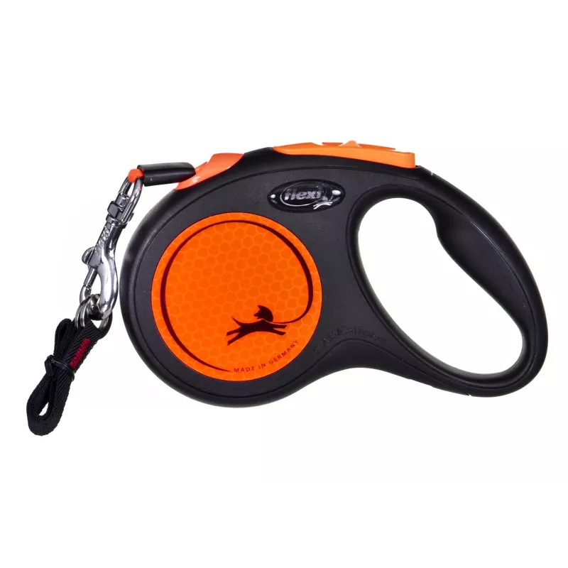 FLEXI nieuw Neon M - automatische hondenriem - 5 m
