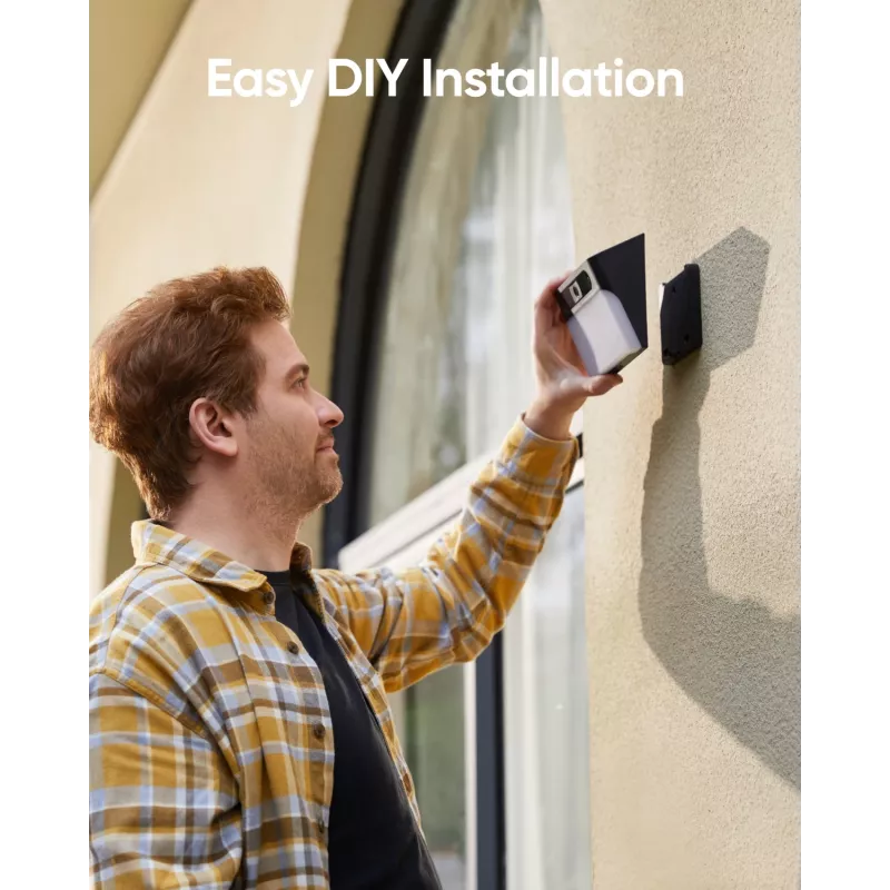 Anker Innovations Eufy Solar Wall Light Cam S120 - netwerkbewakingscamera - weerbestendig - kleur (dag/nacht)