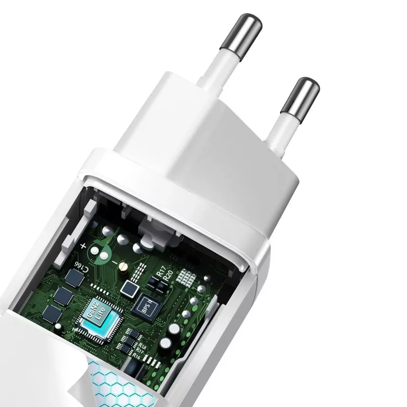 Oplader Baseus CCGAN2L-B02 indoor AC sneloplader 20V 1xUSB 1xType-C wit