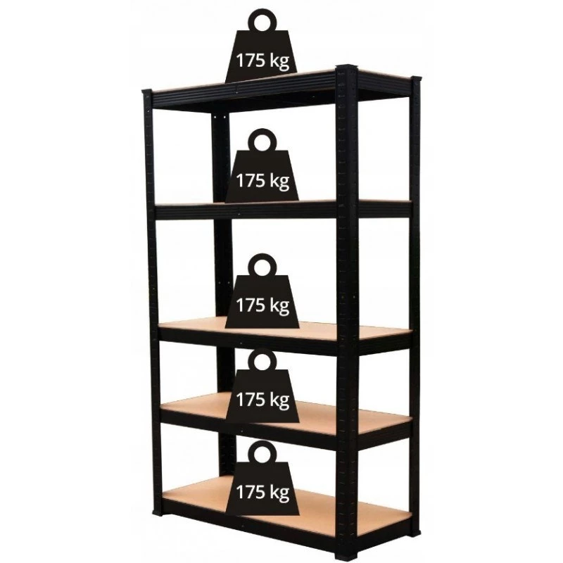Topeshop Opslagrek P9040 Gereedschapsrek Vrijstaand Verzinkt staal, MDF