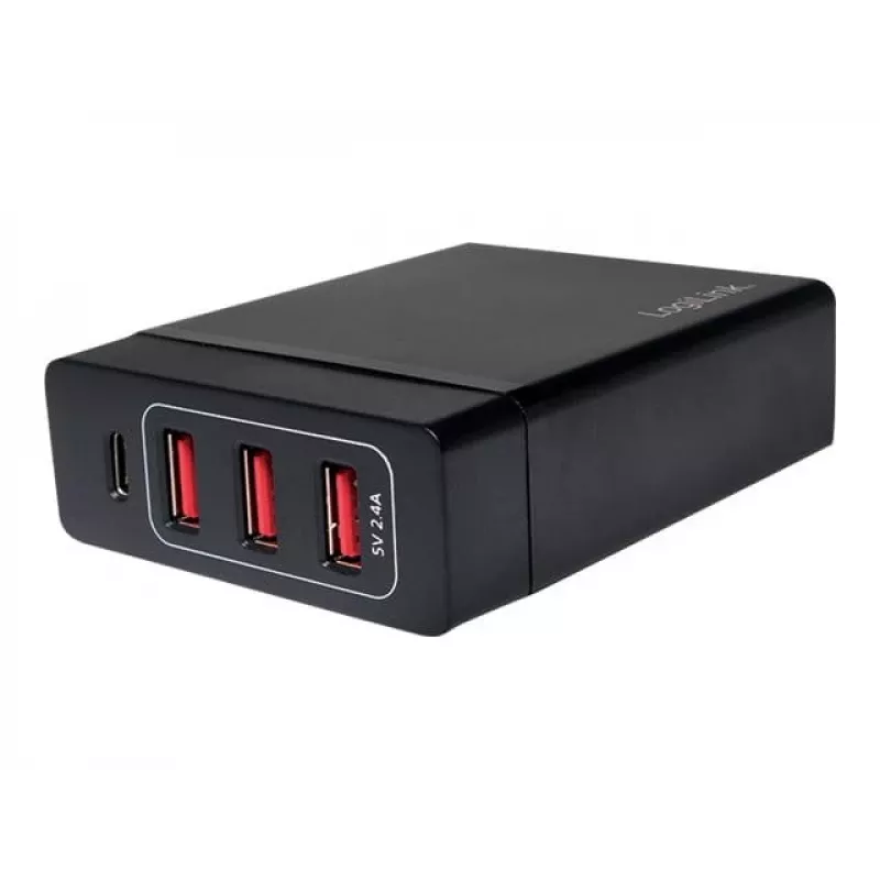 Indoor-oplader LogiLink PA0122 universeel zwart USB